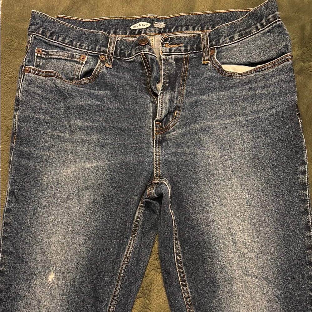 Old Navy Blue Straight Jeans Classic Style